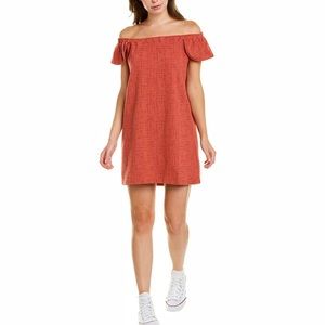 MADEWELL Off the Shoulder Sheath Mini Dress